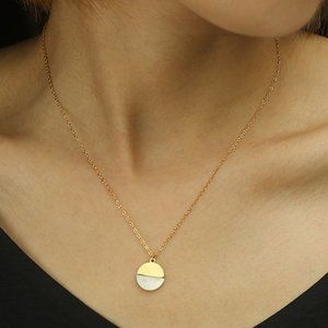 EMERSYN Minimalist Geometric Pendant Necklace